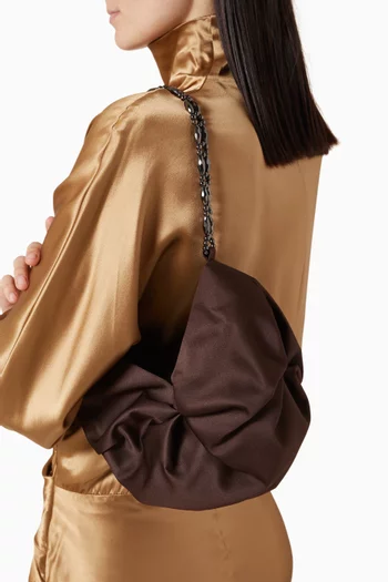 Small Rosh Tote Bag in Satin