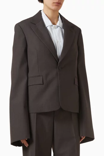Single-breasted Blazer in Wool