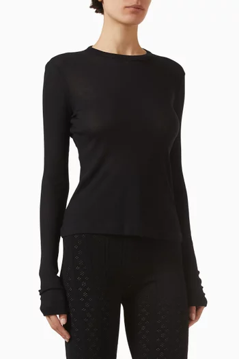 Crewneck Top in Micro Modal