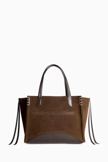 Loafer Cabas Bag in Suede