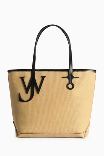 Small Anchor Tote Bag in Canvas & Leather