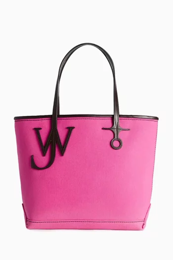 Small Anchor Tote Bag in Canvas & Leather