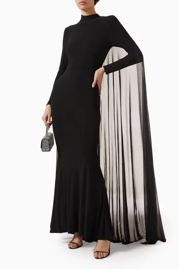 La Nuit Cape Dress