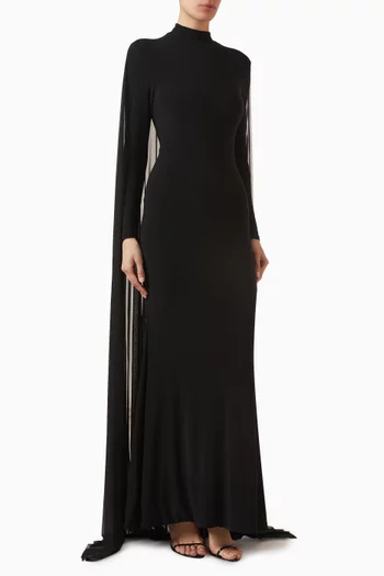 La Nuit Cape Dress