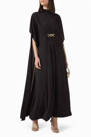 Olessia Cape Dress in Jersey
