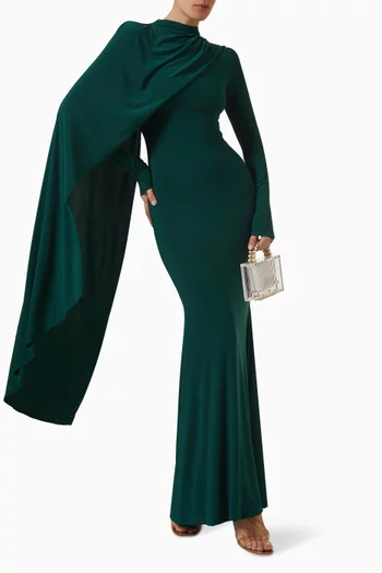 Always Cape Dress in Jersey
