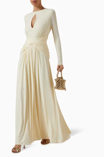 With Me Gathered Dress in Jersey