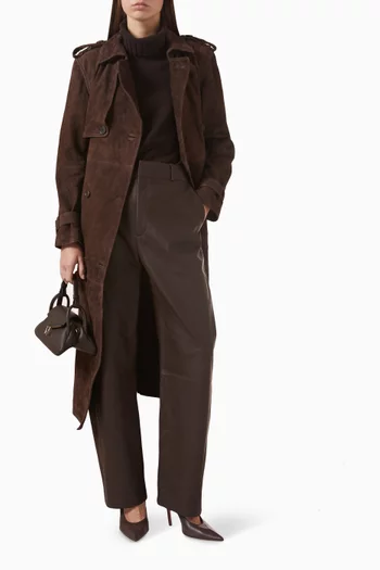 Charlotte Barrel Pants in Leather