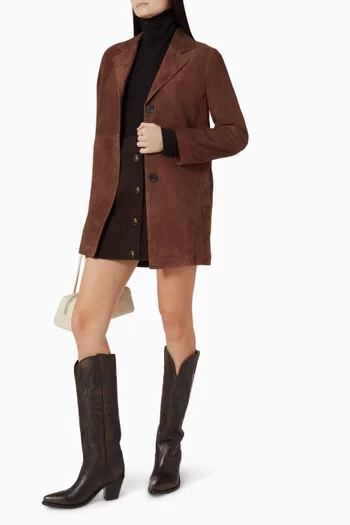 Joni Jacket in Goat Suede