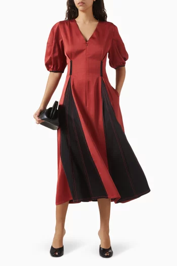 Siam Dress in Linen-viscose