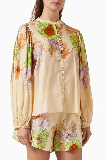 Venice Printed Blouse in Cotton