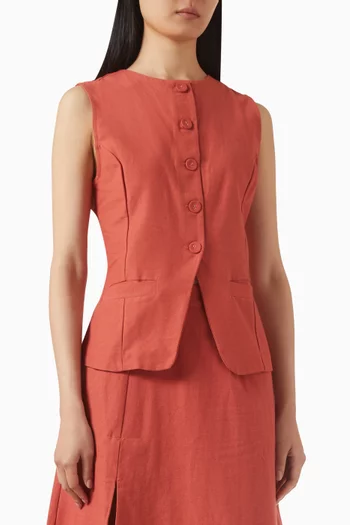 فيست بقصة ضيقة مزيج قطن