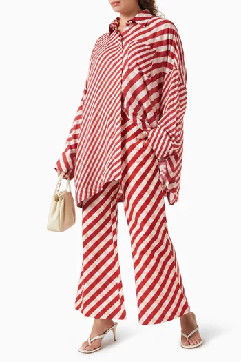 قميص بنقشة مربعات غينغهام مودال