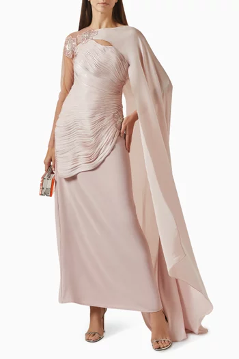 Floral Applique Maxi Dress