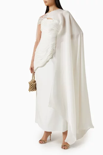 Floral Applique Maxi Dress