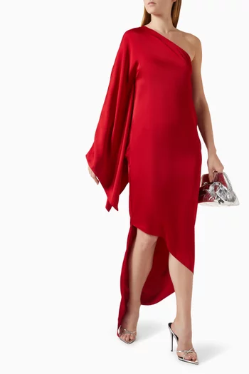 فستان فيفيان بكتف مكشوف ستان