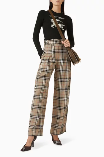 Logo Knit Sweater in Wool Blend