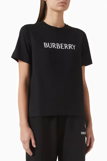 تي شيرت فرانكي بطبعة شعار الماركة قطن