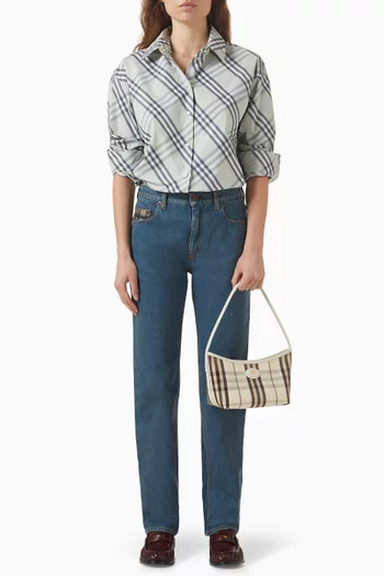 Elara Check-print Shirt in Cotton