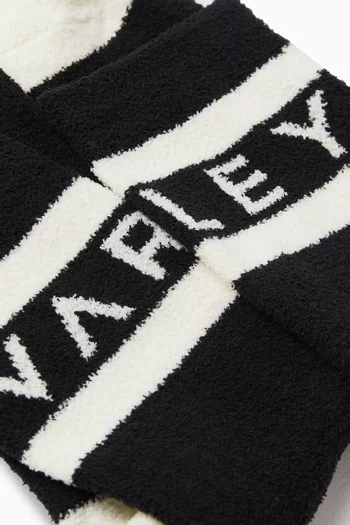 Spencer Logo Socks in Bouclé-effect Yarn