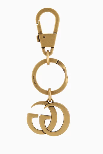 Double G Keychain in Metal