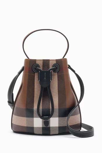 حقيبة باكيت ميني قنب بنقشة مربعات