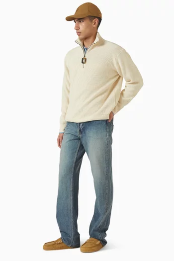 بنطال جينز بقصة ساق مستقيمة دينم