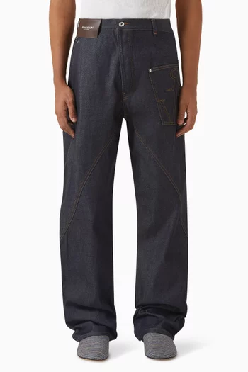Twisted Workwear Jeans in Denim
