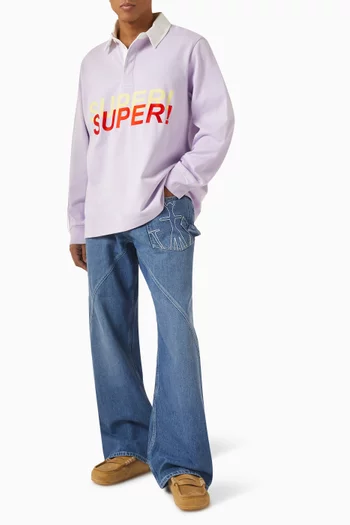 Super Super Rugby Polo Shirt in Cotton