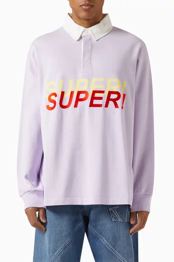 Super Super Rugby Polo Shirt in Cotton