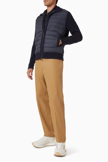 كارديغان بسحّاب صوف مبطّن