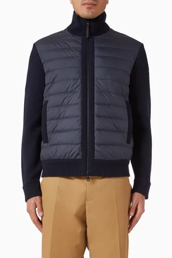 كارديغان بسحّاب صوف مبطّن