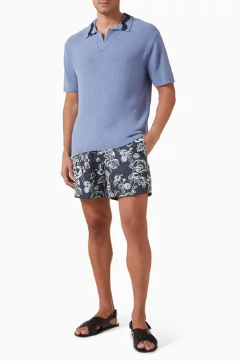 Painted Peonies Classic Swim Shorts