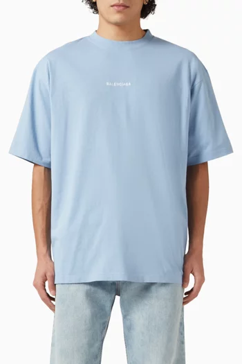 تي شيرت بشعار الماركة في الخلف جيرسيه سريع الجفاف