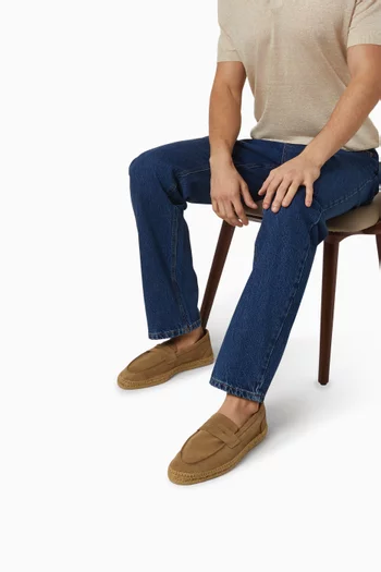 حذاء اسبادريل ناتشو جلد مقسم