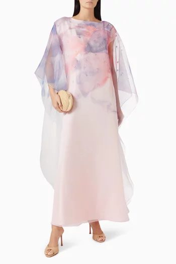 Printed Ruffle Kaftan