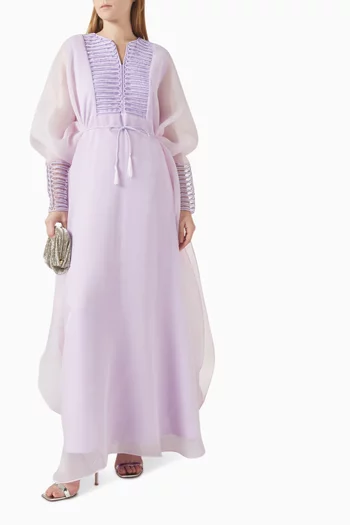 قفطان مطرز بحزام