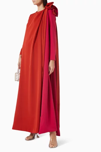 فستان بوردة بارزة