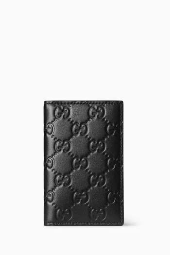 GG Emblem Card Case in Leather