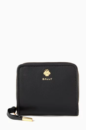ESS Compact Zip Wallet in Leather