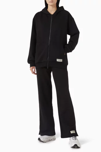 Oversized Zip Hoodie in Cotton