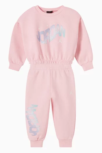 طقم بشعار رجل يقفز كلاب صوف، قطعتان