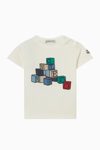 Cubic Logo Print T-shirt in Cotton