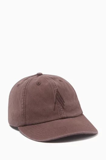 Embroidered Logo Baseball Cap in Cotton