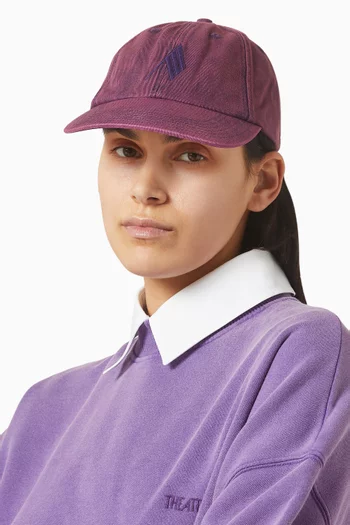 Embroidered Logo Baseball Cap in Cotton