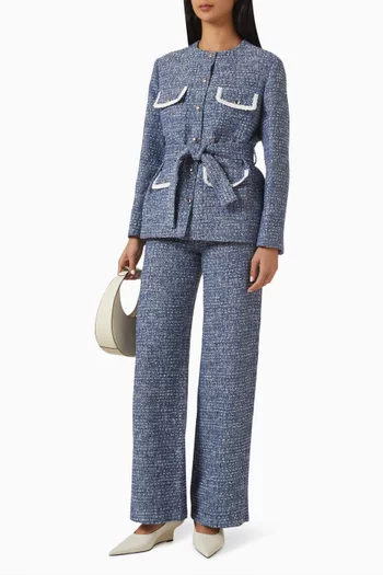 جاكيت فينالبا بحزام تويد