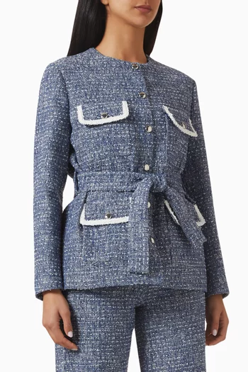 جاكيت فينالبا بحزام تويد