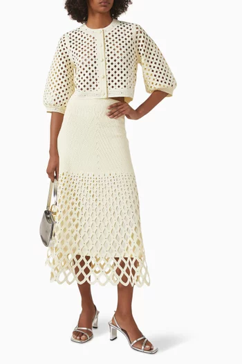 Musselyna Open-knit Cardigan