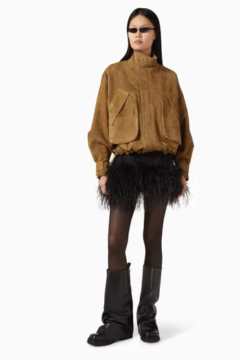 Bomber Jacket in Suede