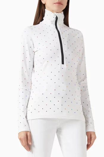 Eclair Crystal Ski Pully in Knit